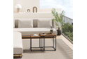 Obrázek 3 - Konferenční stolek čtvercový 2ks - rustikální / nohy černé
