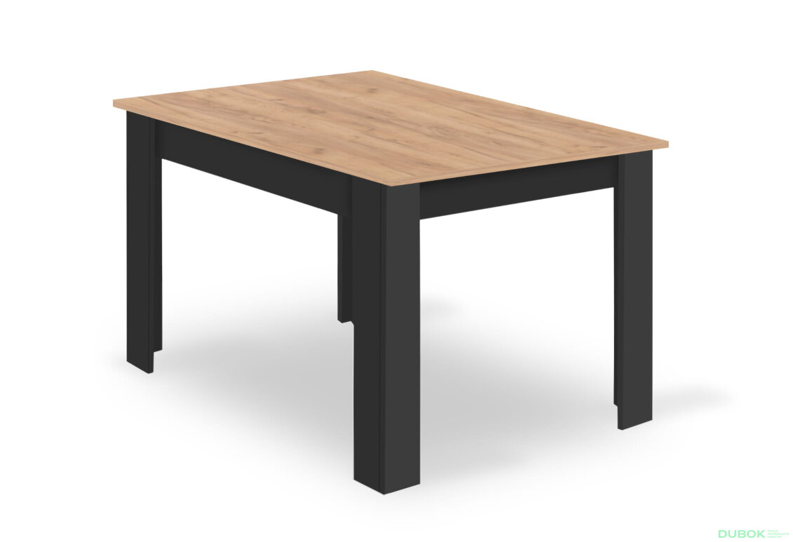 Obrázek 7 - Sada stůl NP 120x80 Craft Černý + 4 židle OSAKA černá