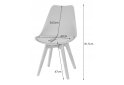 Obrázek 6 - Sada kulatý stůl KAMI 80 cm + 4 židle MARK bílé