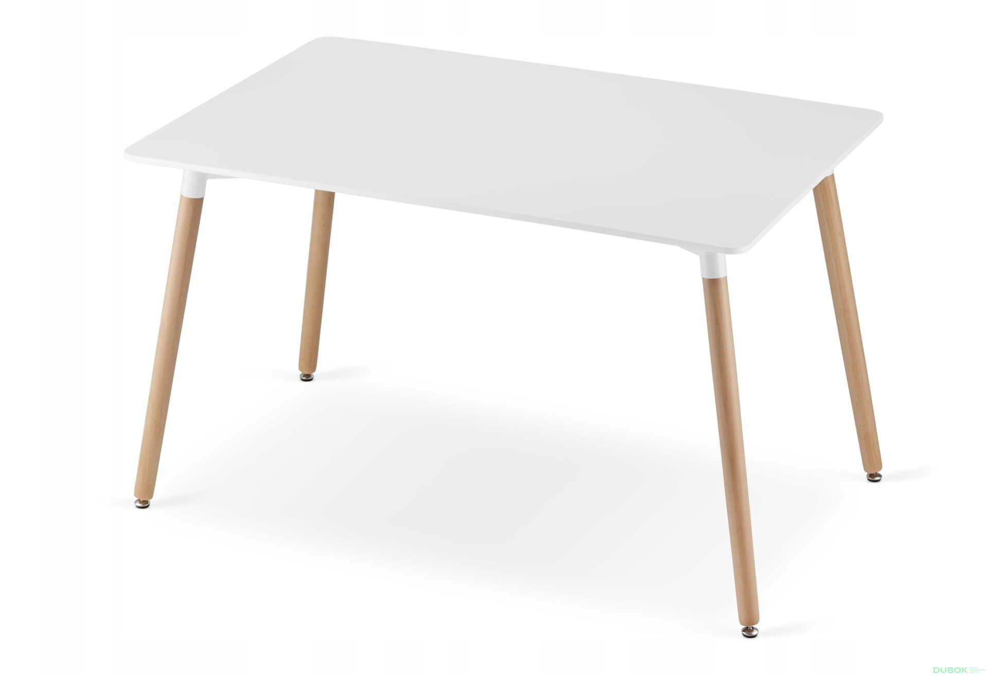 Obrázek 10 - Sada obdélníkový stůl ADRIA 120x80 bílý + 6 židlí OSAKA šedé