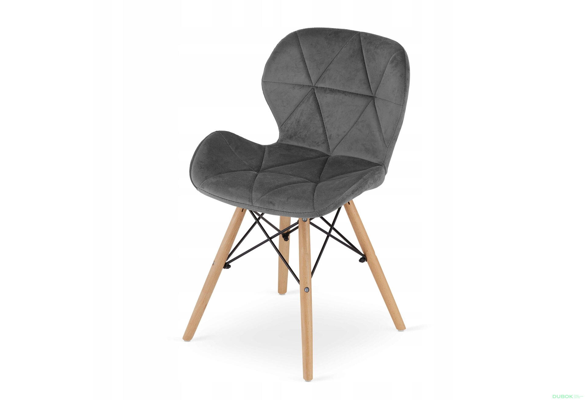 Obrázek 7 - Sada obdélníkový stůl ADRIA 120x80 bílý + 4 židle LAGO šedé