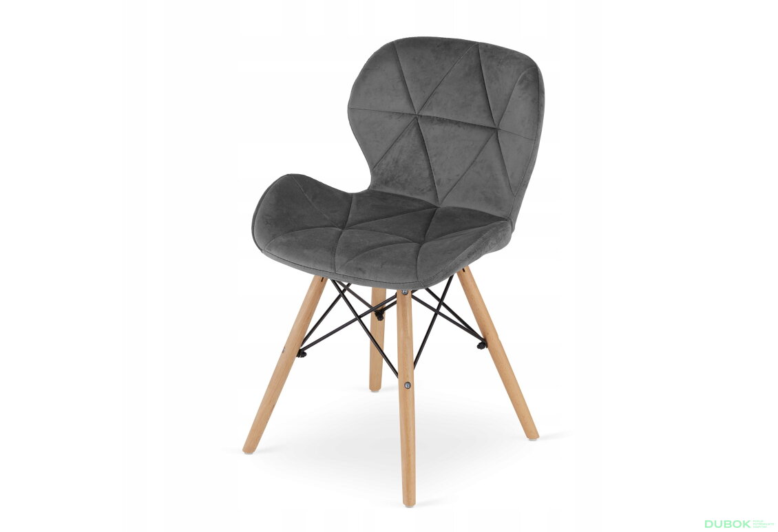 Obrázek 7 - Sada obdélníkový stůl ADRIA 120x80 bílý + 4 židle LAGO šedé