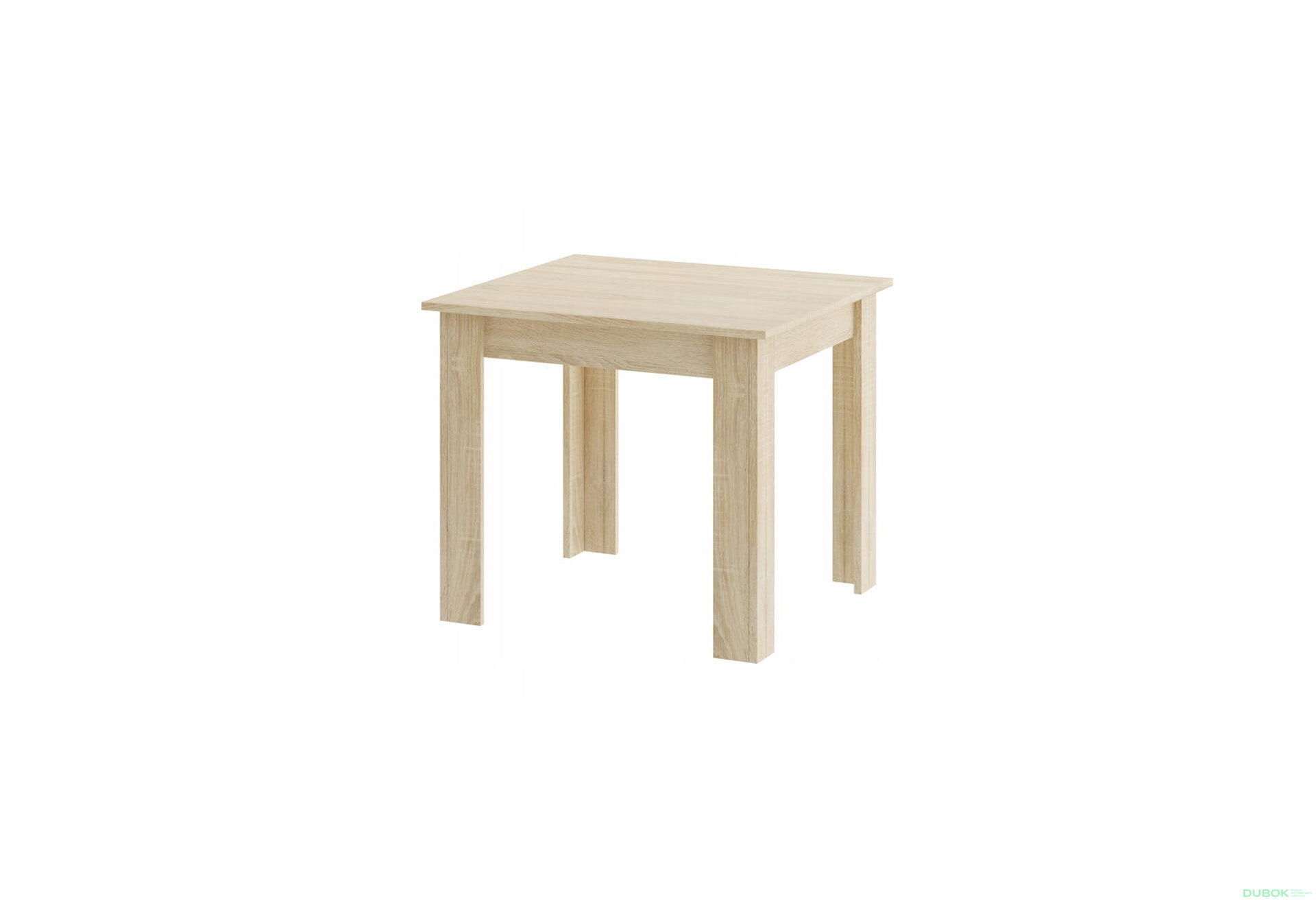 Obrázek 10 - Sada čtvercový stůl 80x80 dub sonoma + 4 židle MARK černé
