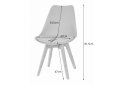 Obrázek 8 - Sada čtvercový stůl 80x80 dub sonoma + 4 židle MARK šedé