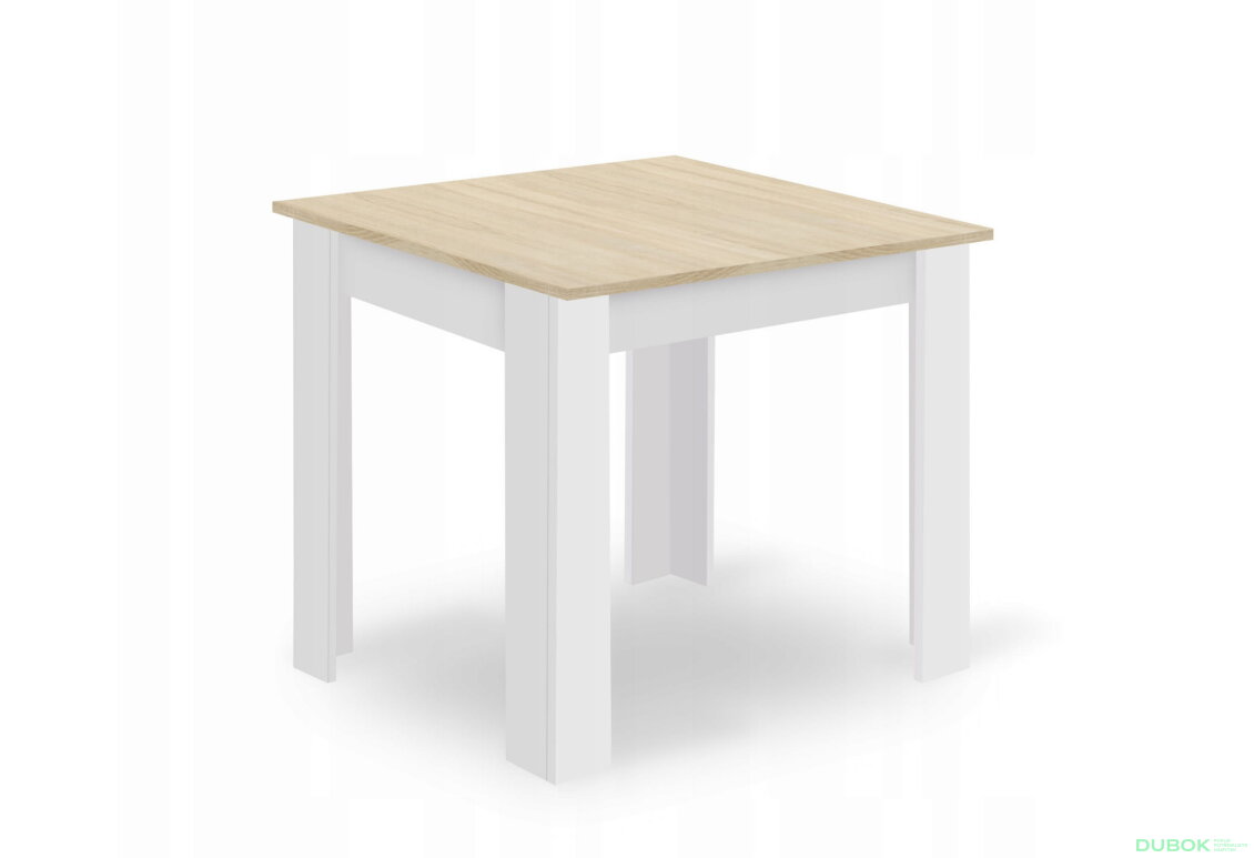 Obrázek 9 - Sada čtvercový stůl 80x80 dub sonoma + 4 židle OSAKA šedé