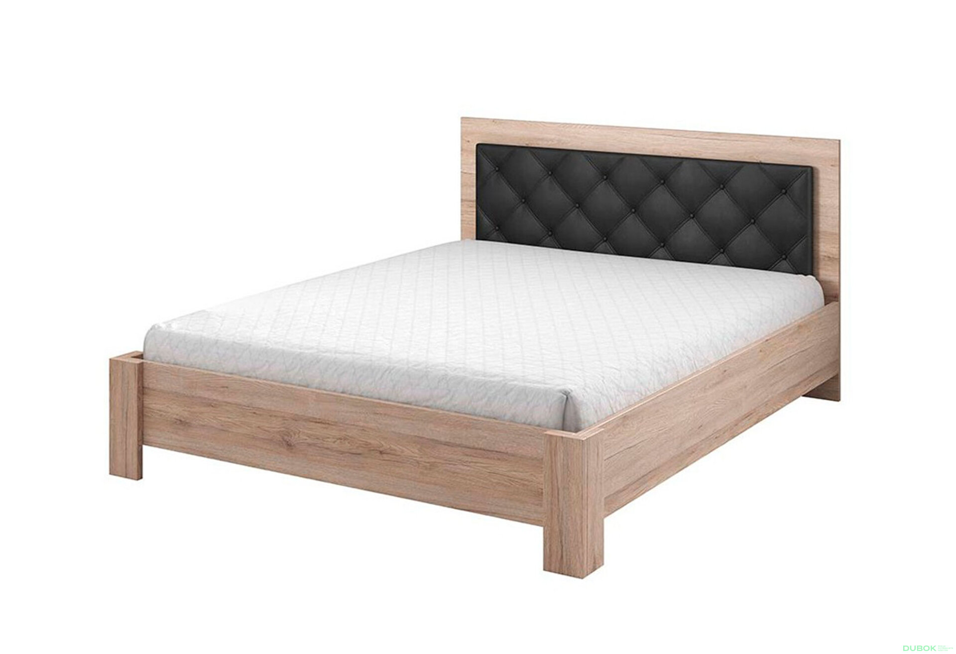 Obrázek 1 - Postel 160x200 Bari san remo sand / černý lesk Idczak meble