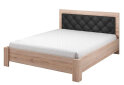 Obrázek 1 - Postel 160x200 Bari san remo sand / černý lesk Idczak meble