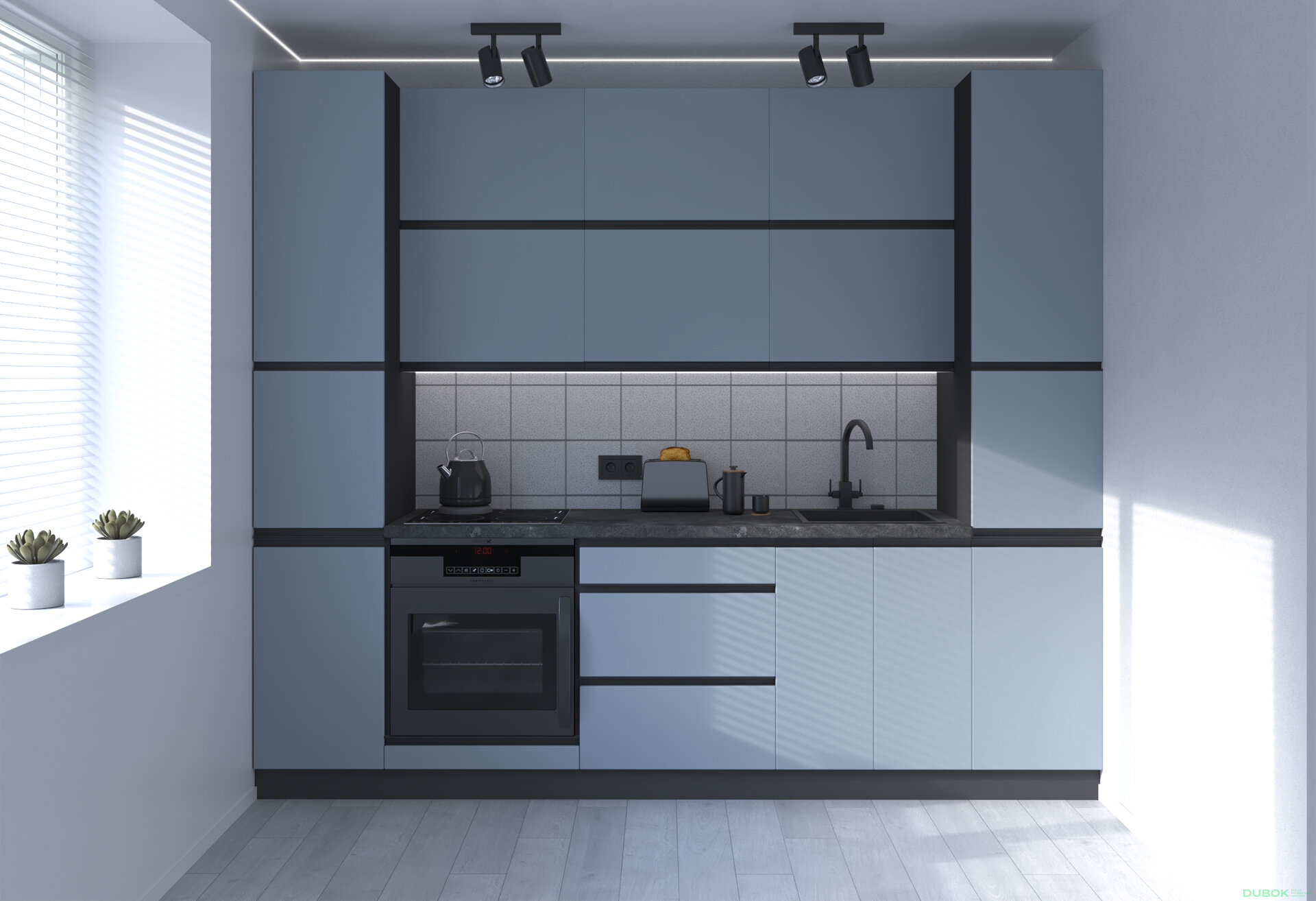 Obrázek 1 - Sada 2.6 Antracit / Šedo-modrá M06, pr černá, pl antracit RioLine Luxe / RíóLajn Lux Matný