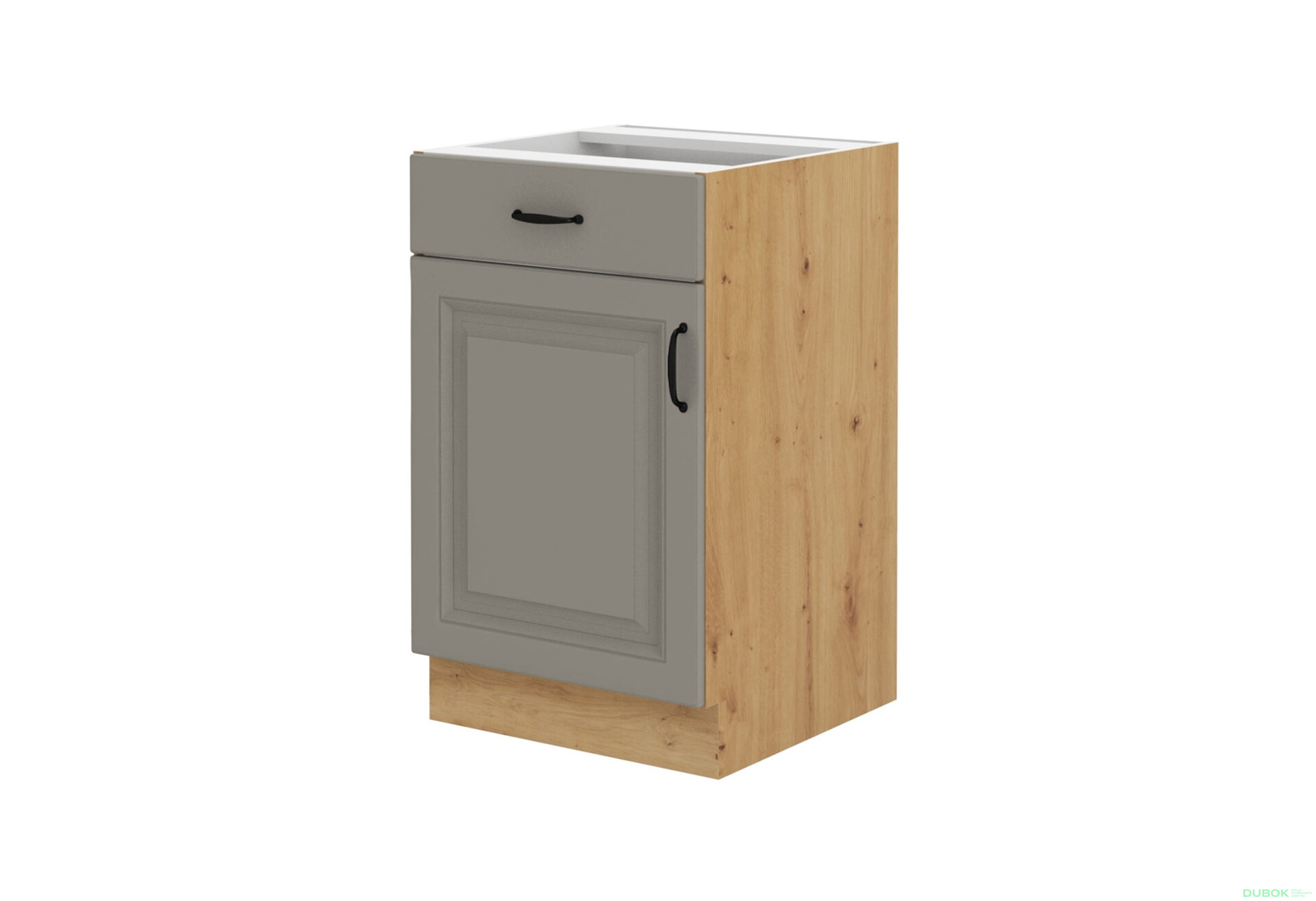 Obrázek 4105 - Kuchyňská sestava 1.5 m Stilo dub artisan / clay grey