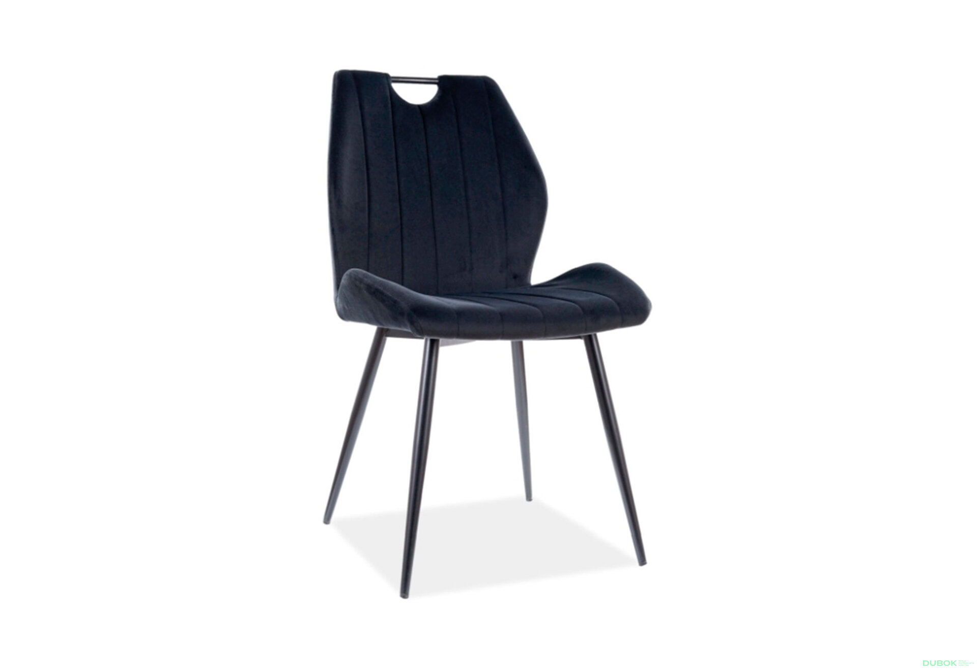 Obrázek 2 - Židle Arco Velvet černý Bluvel 19, matná černá kov