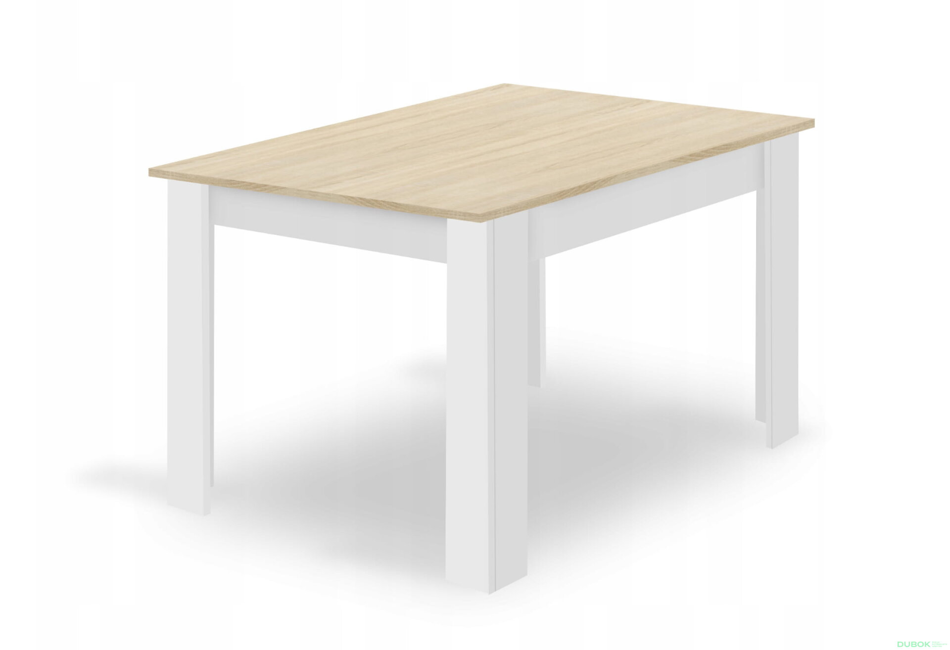 Obrázek 9 - Sada obdélníkový stůl 120x80 dub sonoma + 4 židle OSAKA bílé