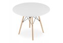 Obrázek 10 - Sada kulatý stůl TODI 100 bílý + 4 židle OSAKA šedé