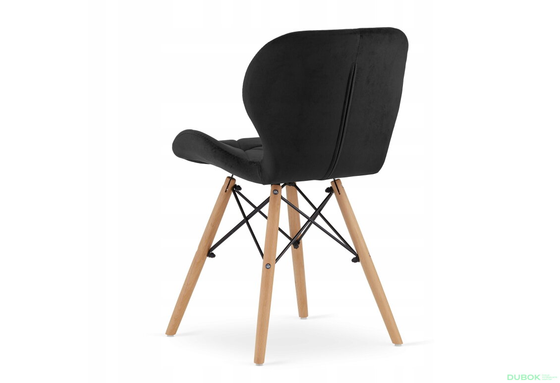 Obrázek 3 - Sada obdélníkový stůl ADRIA 120x80 černý + 4 židle LAGO černé