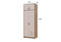 Obrázek 8 - Skříň Rondi 2 dřevotříska s nástavbou dub artisan / kašmír 82x52x236