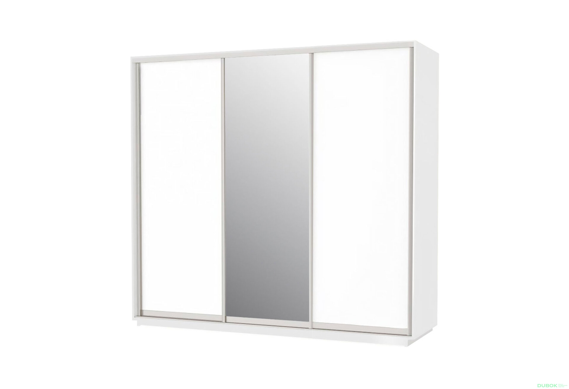 Obrázek 1 - Skříň s posuvnými dveřmi 2 DTD + 1 zrcadlo 250x240x60 Nymphaea alba
