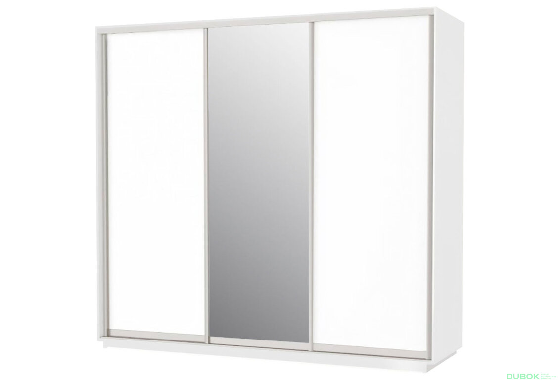 Skříň s posuvnými dveřmi 2 DTD + 1 zrcadlo 250x240x60 Nymphaea alba