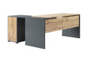 Obrázek 2 - Ředitelský stůl pravý, antracit / dub wotan Džurian