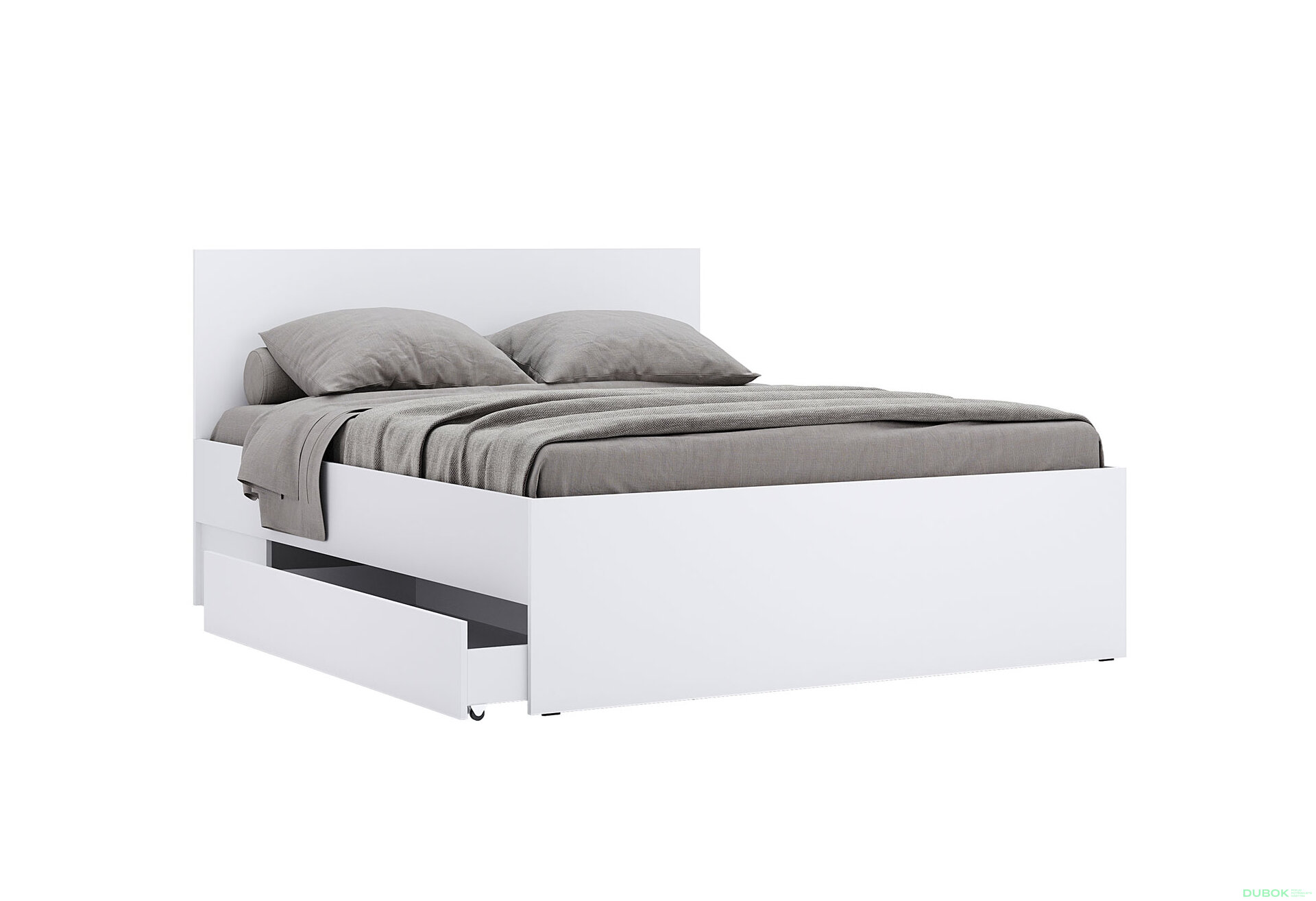 Obrázek 3 - Postel 1.6x2.0 s šuplíky bez rámu Super Mat Bílá Tibo