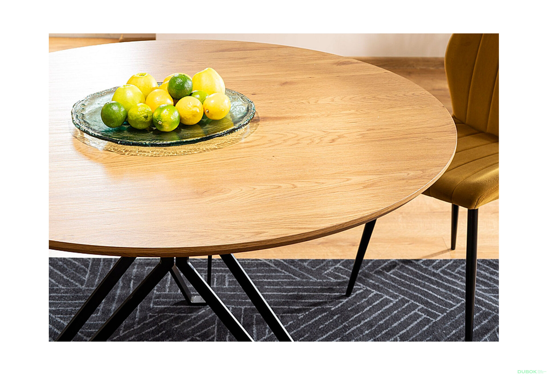 Obrázek 8 - Stůl Colt 120 MDF dub / kov černý matný