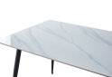 Obrázek 4 - Stůl Rion 160x90 mramorový efekt, bílý / černý mat