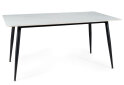 Obrázek 3 - Stůl Rion 160x90 mramorový efekt, bílý / černý mat