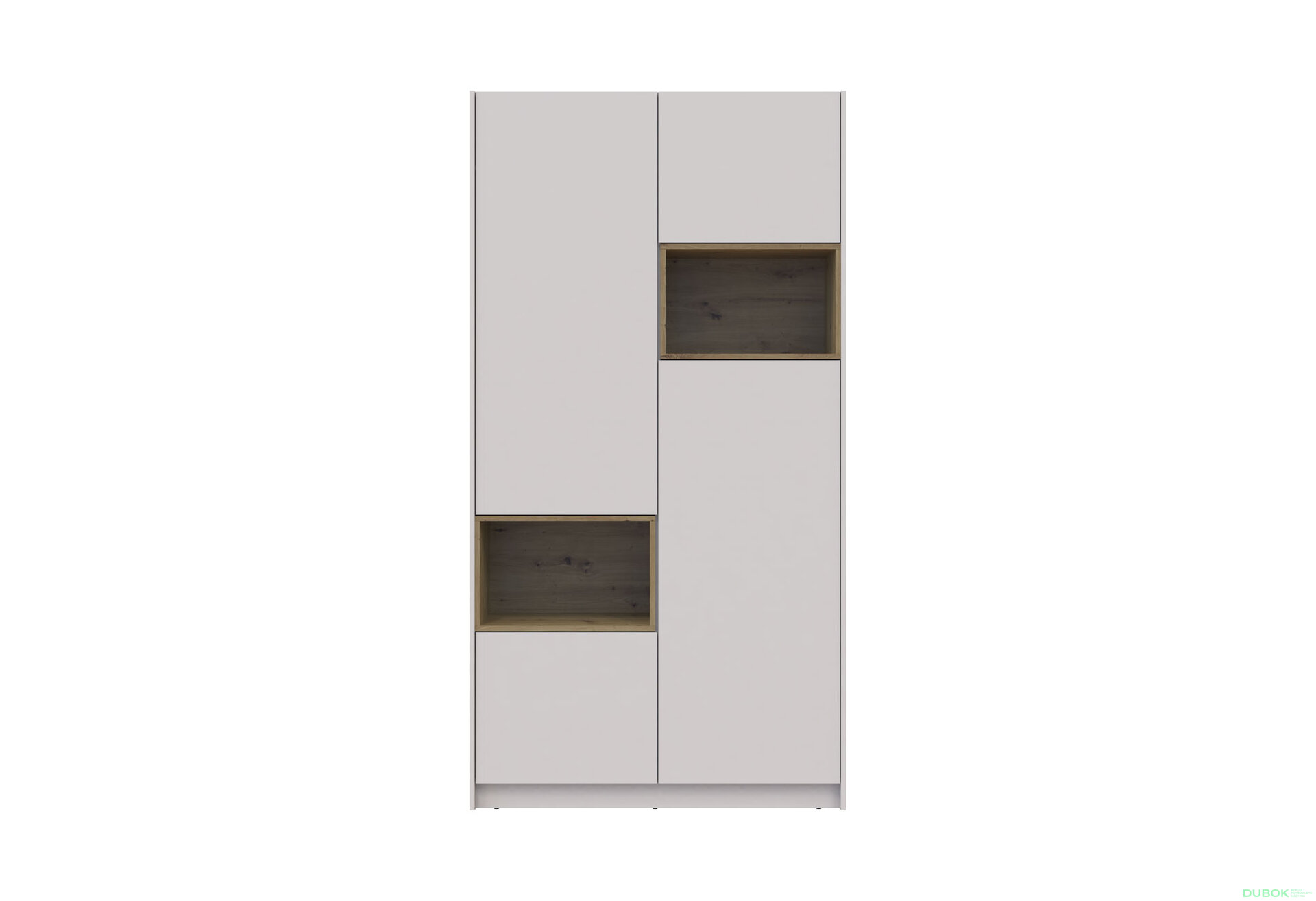 Obrázek 4 - Skříň Dale 2D s výklenkem 115.2х52х220 cm kašmír / dub artisan