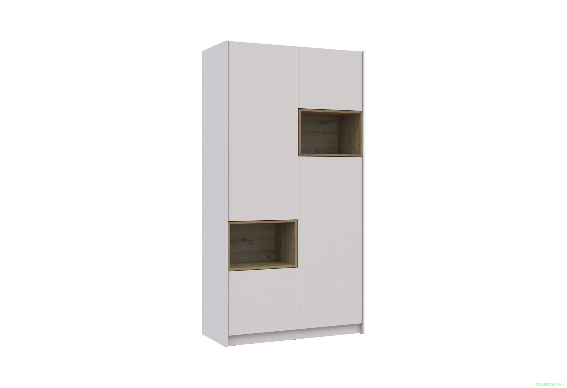 Obrázek 5 - Skříň Dale 2D s výklenkem 115.2х52х220 cm kašmír / dub artisan