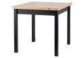 Obrázek 2982 - Stůl Flip 80(160)x80 + 4 židle Orfe Sztruks kari Fjord 66, černý