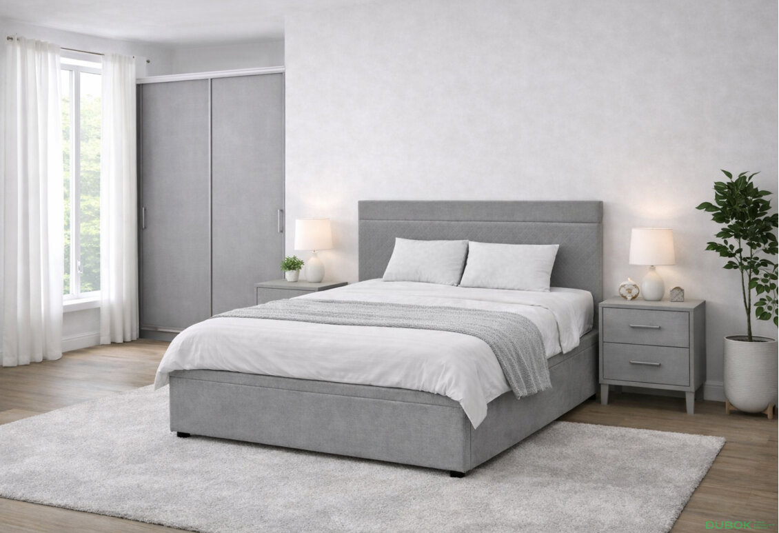 Obrázek 2 - Postel Fro Pik 160x200 s roštem, úložným prostorem Mono 246, šedá