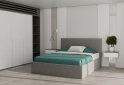 Obrázek 2 - Postel s roštem, úložným prostorem Lily 160x200 cm Šedá