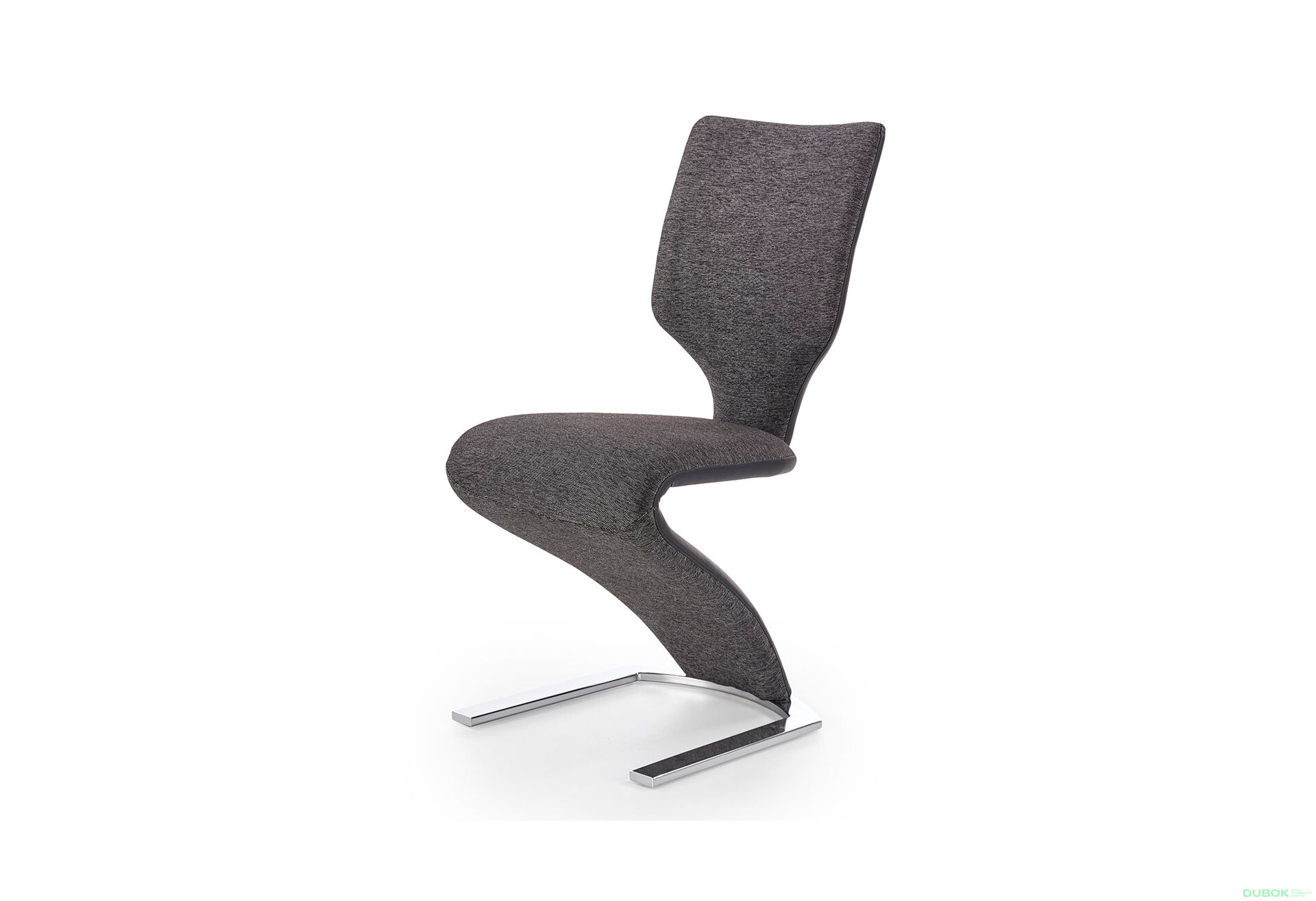 Obrázek 1 - Židle K307 chrom / černý, tmavě popel