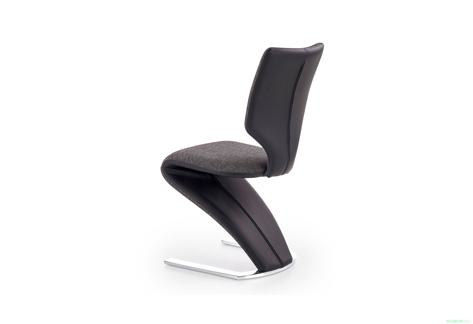 Obrázek 2 - Židle K307 chrom / černý, tmavě popel