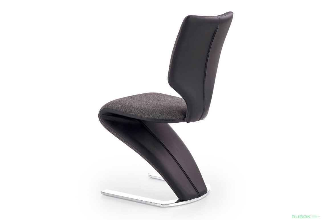 Obrázek 2 - Židle K307 chrom / černý, tmavě popel