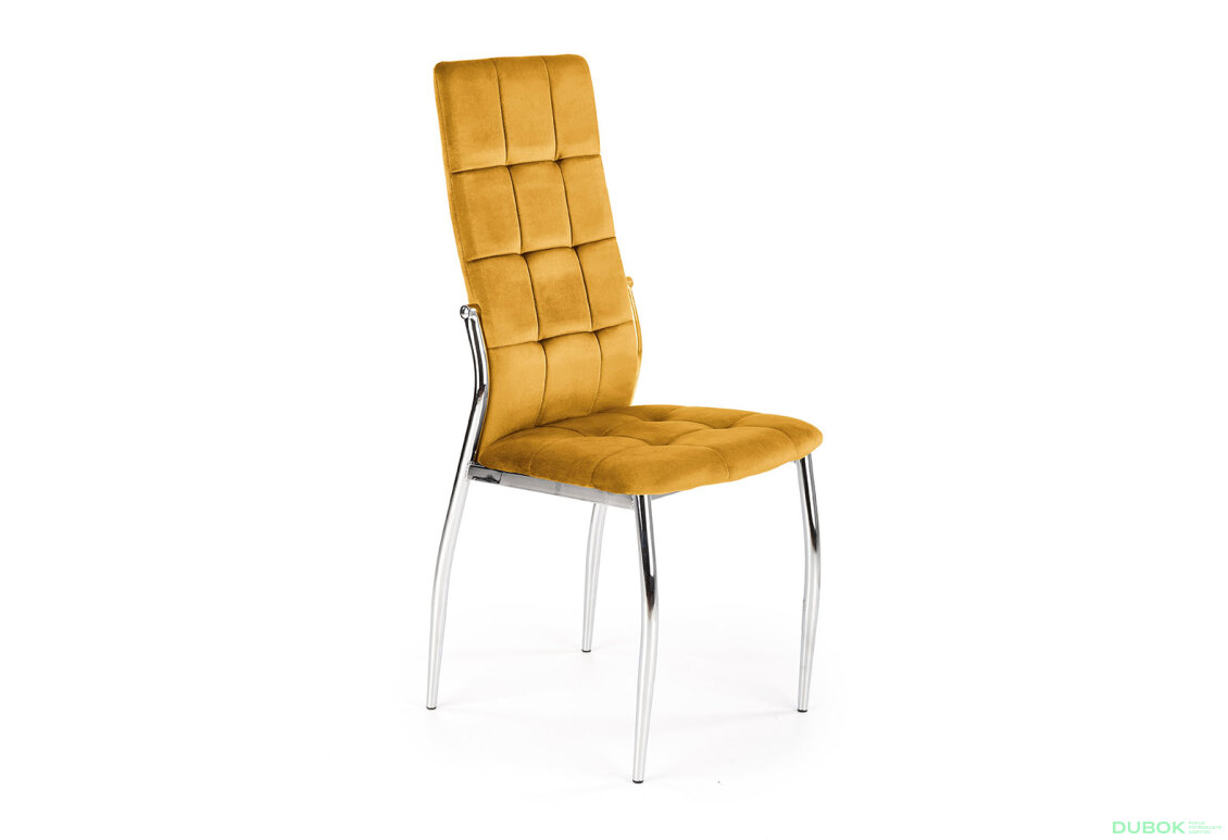 Obrázek 2 - Židle K416 chrom / hořčicová látka