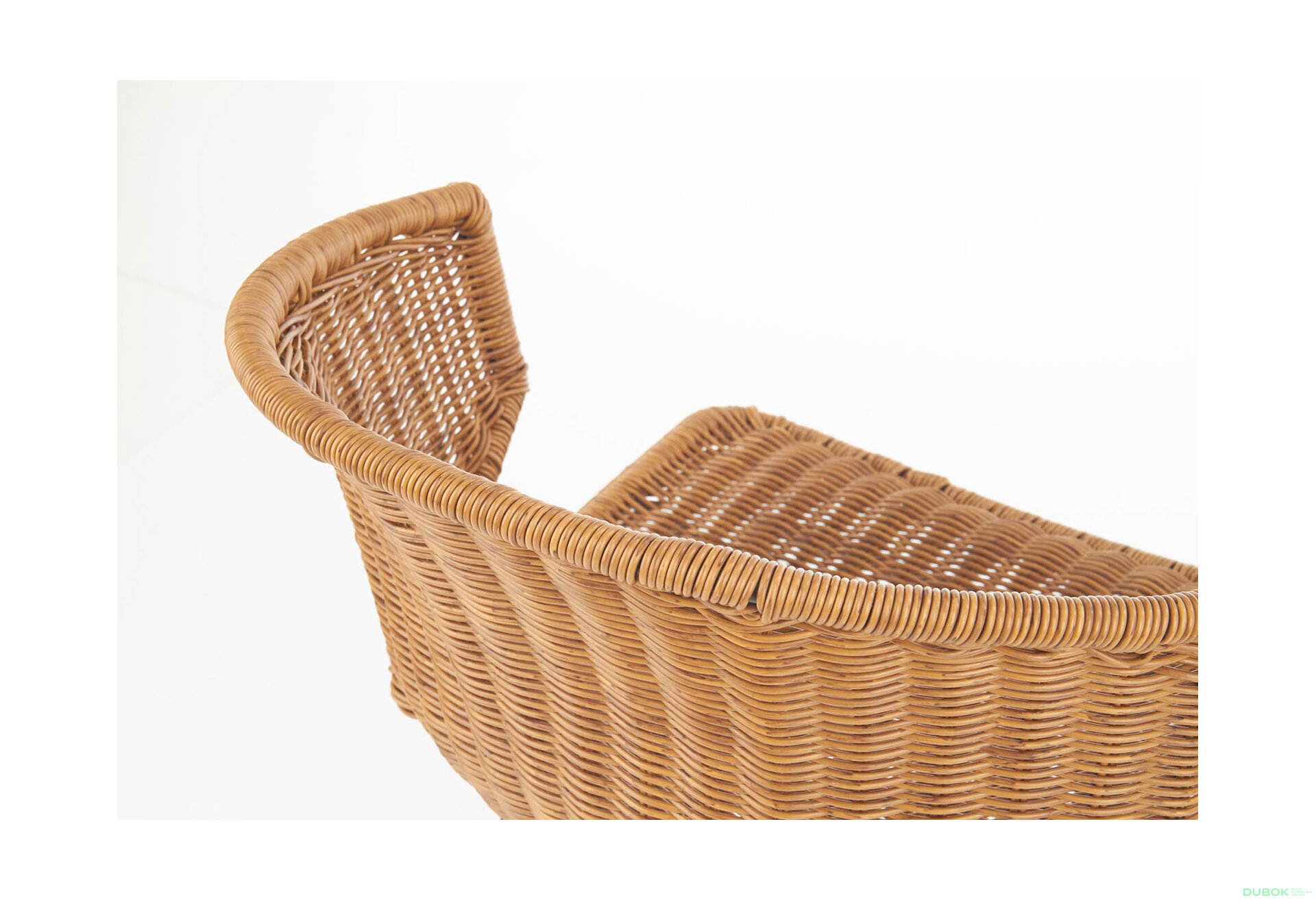 Obrázek 12 - Židle K407 černý kov / přírodní ratan