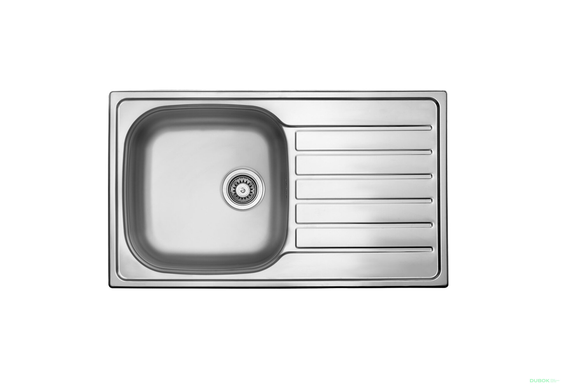 Obrázek 1 - StrongSinks S1 Dřez Mohan nerez satén 860x500, s odkapem, horní montáž