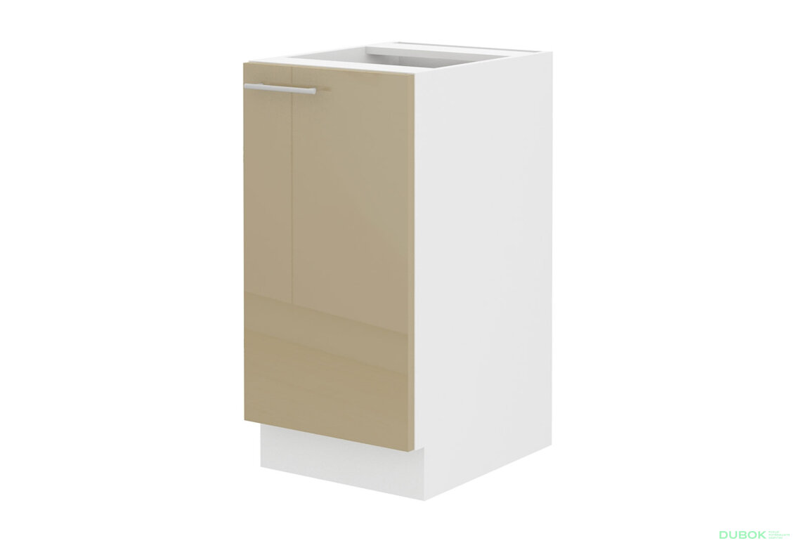 Obrázek 4713 - Kuchyňská sestava 3.0 m Lara bílý / cappuccino lesk