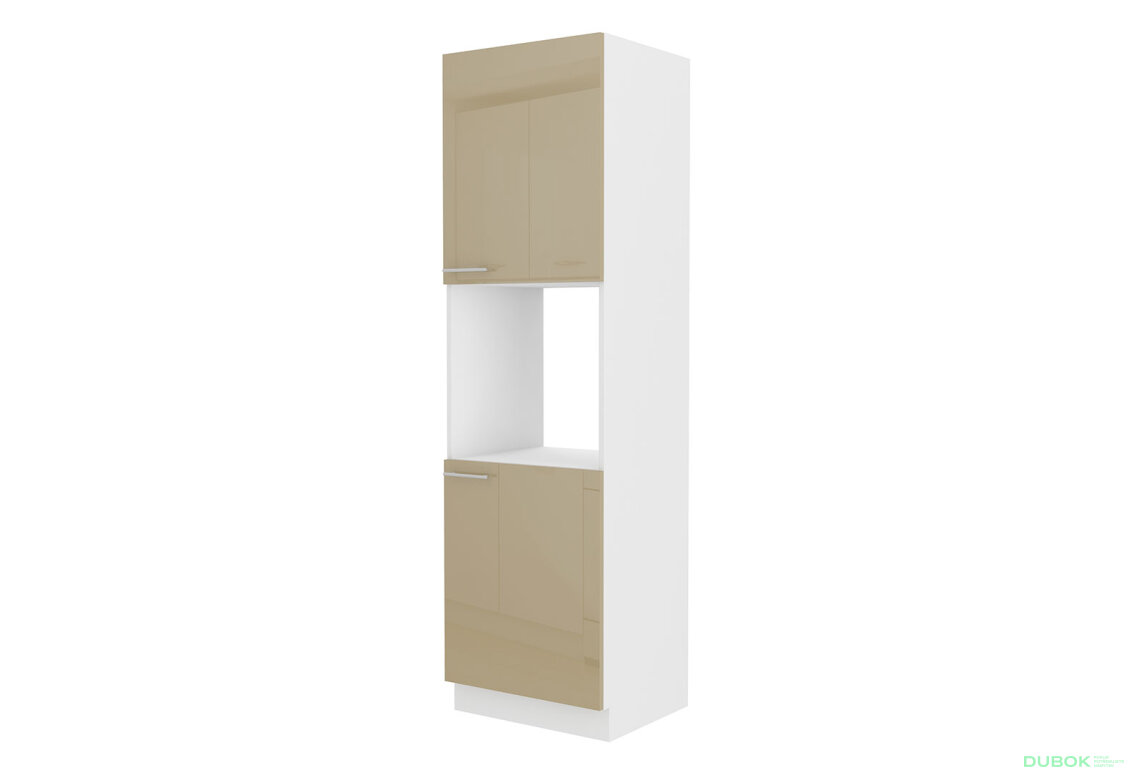 Obrázek 4738 - Kuchyňská sestava 3.0 m Lara bílý / cappuccino lesk