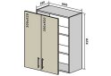 Obrázek 1 - V46 Skříňka 2D 60 RioLine / RіoLаіn Matná