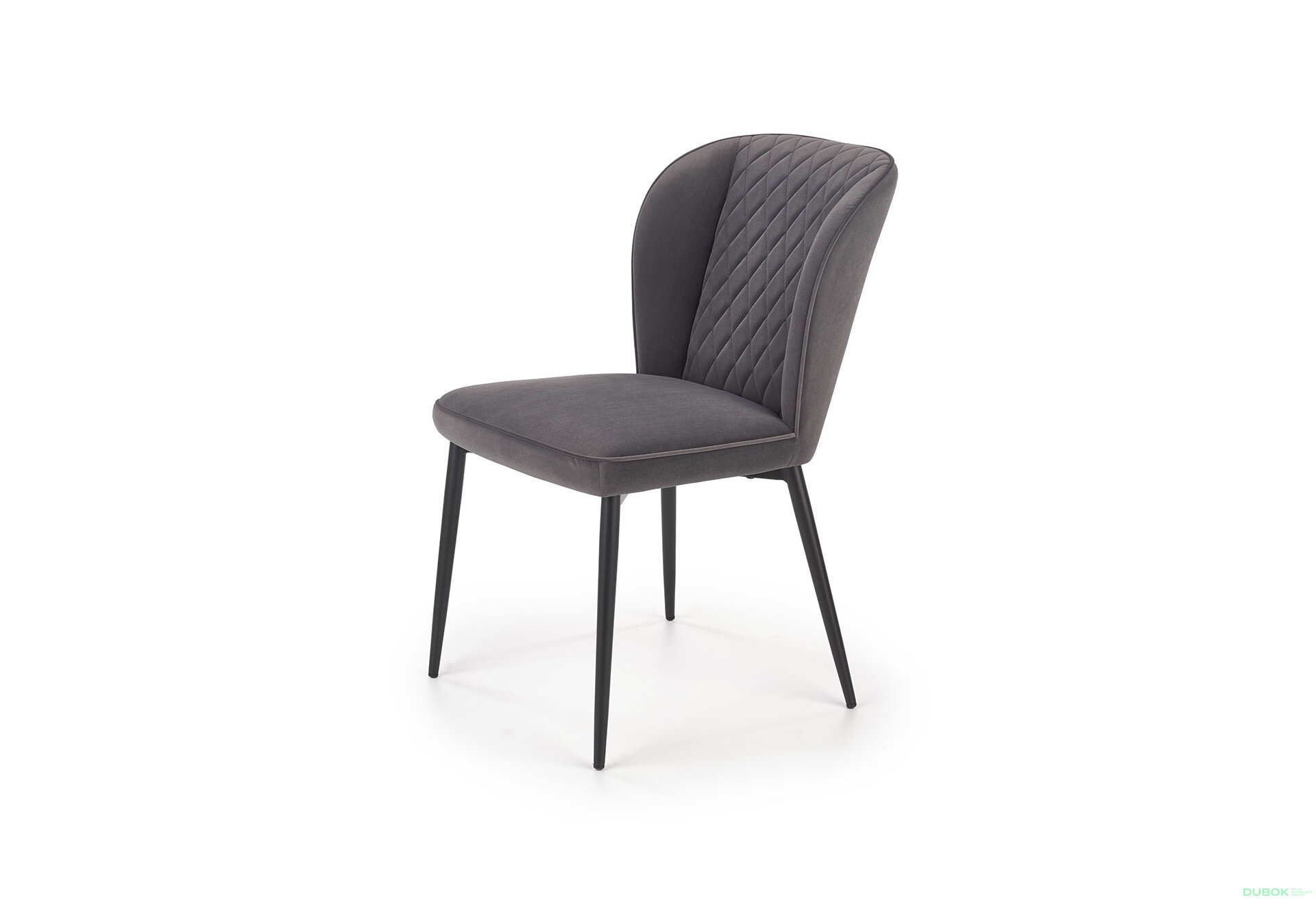 Obrázek 1 - Židle K399 černý kov / látka popel