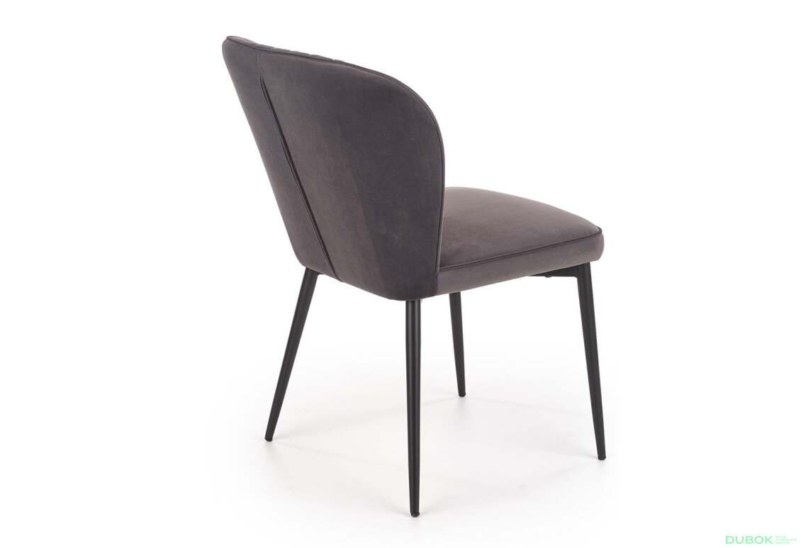 Obrázek 5 - Židle K399 černý kov / látka popel