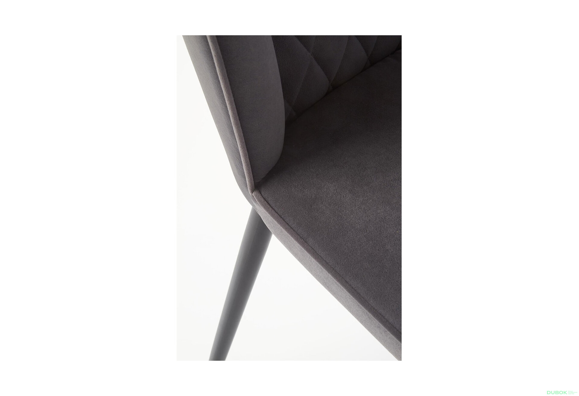 Obrázek 11 - Židle K399 černý kov / látka popel