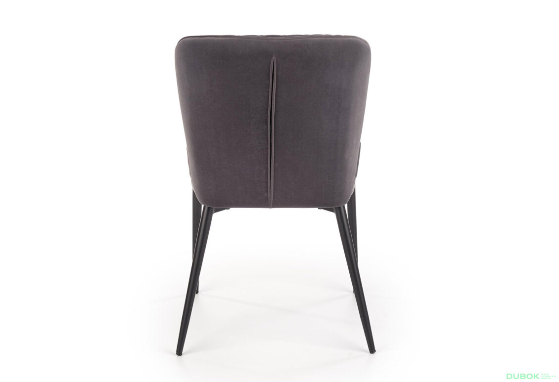 Obrázek 6 - Židle K399 černý kov / látka popel