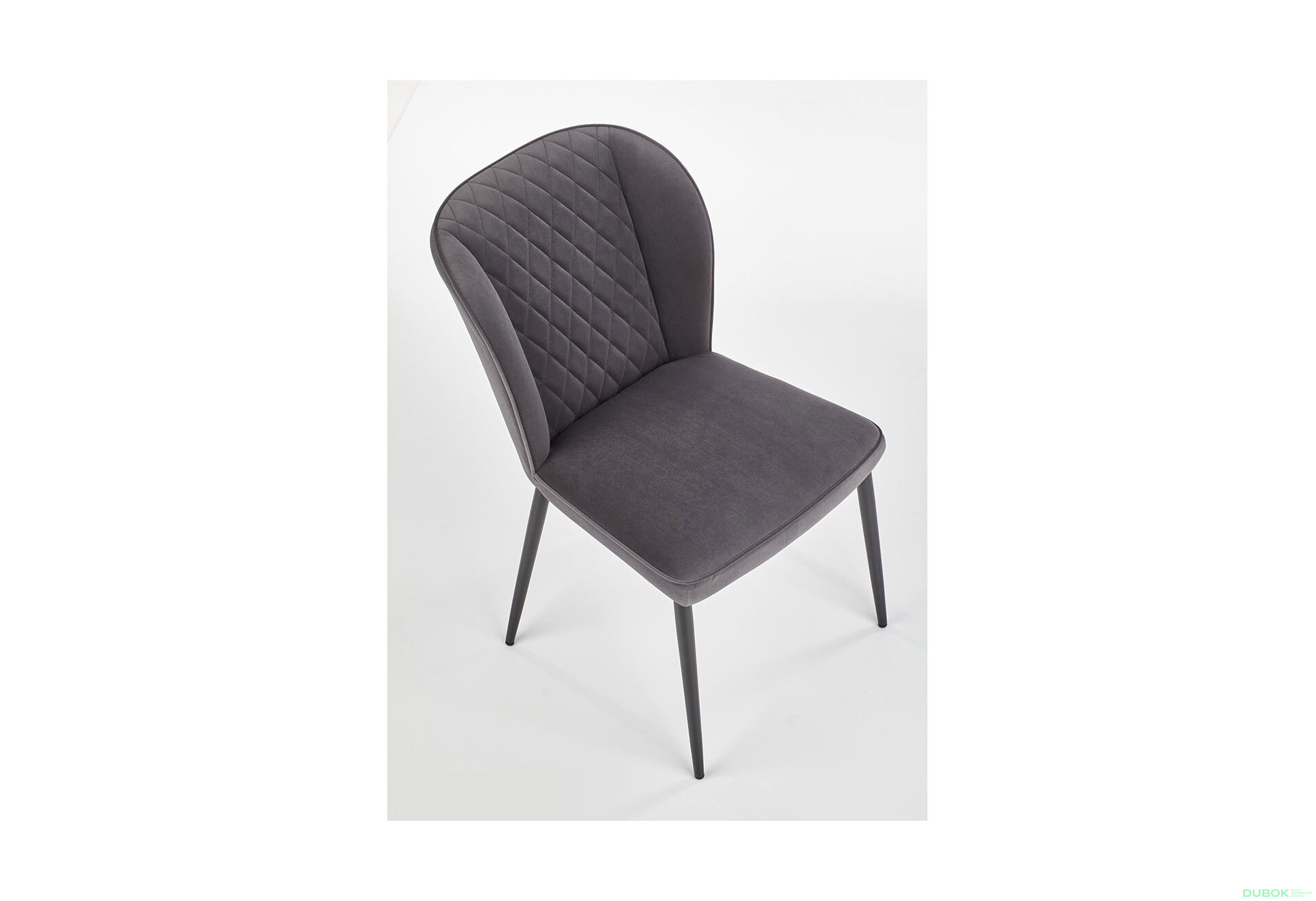 Obrázek 7 - Židle K399 černý kov / látka popel