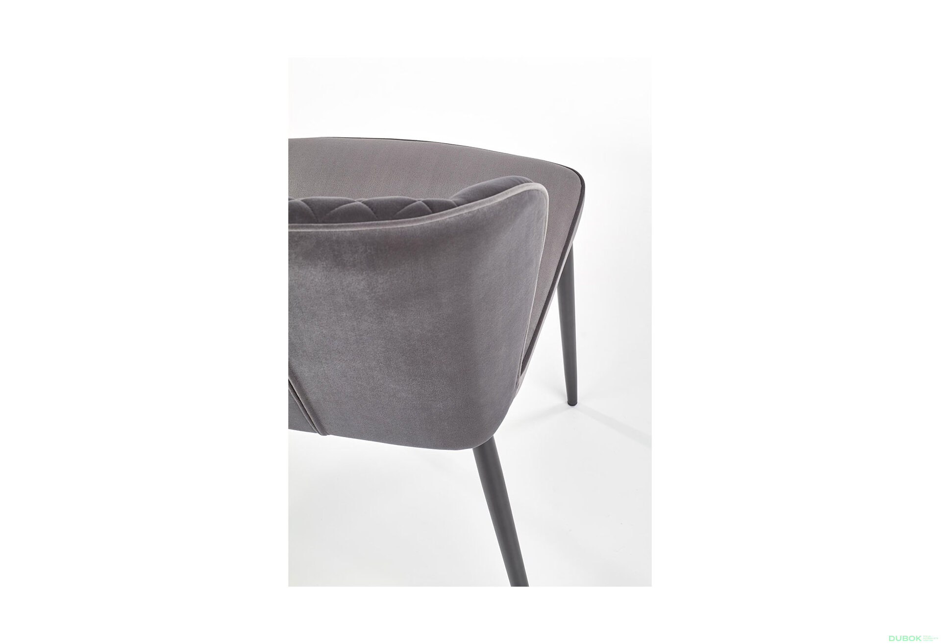 Obrázek 8 - Židle K399 černý kov / látka popel