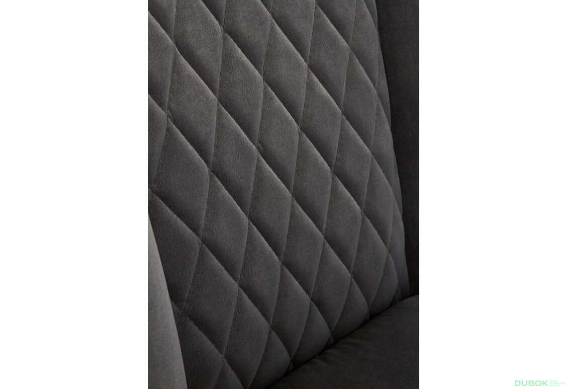 Obrázek 12 - Židle K399 černý kov / látka popel