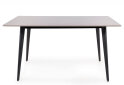 Obrázek 2 - Stůl Ivy 140x80 mramorový efekt, šedý / černý mat