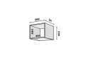 Obrázek 2 - Modul №11 A-500x402 DTD 18 mm bílý