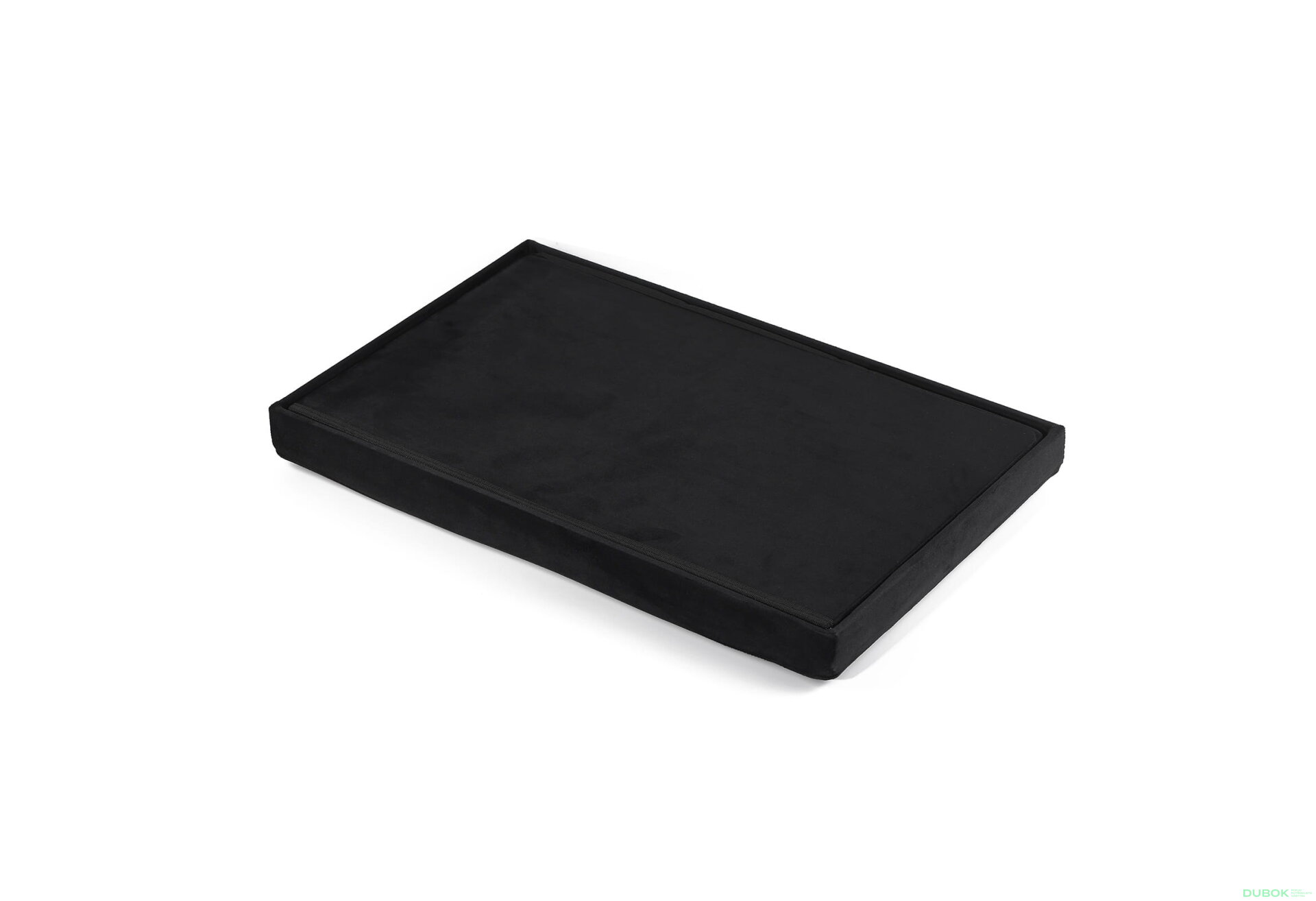 Obrázek 3 - Skládací pufa XL s knoflíky - 60x38x38 cm černý samet