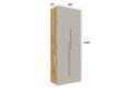 Obrázek 4 - Skříň 2D 80 cm dub appalačský / kašmír Space